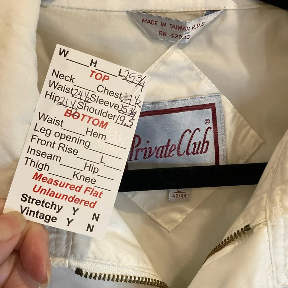 Vintage White‎ 80’s Jacket size L box P